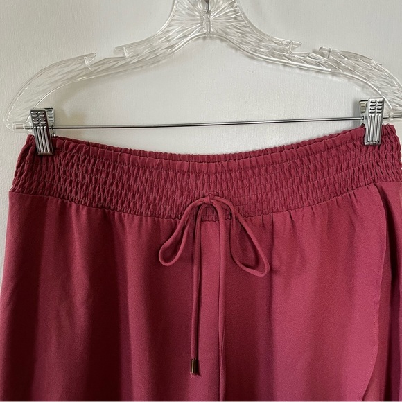 Apt 9 Elegant Rose Pink High Low Women's Skirt Flowy Feminine A Line Size L - Picture 5 of 8